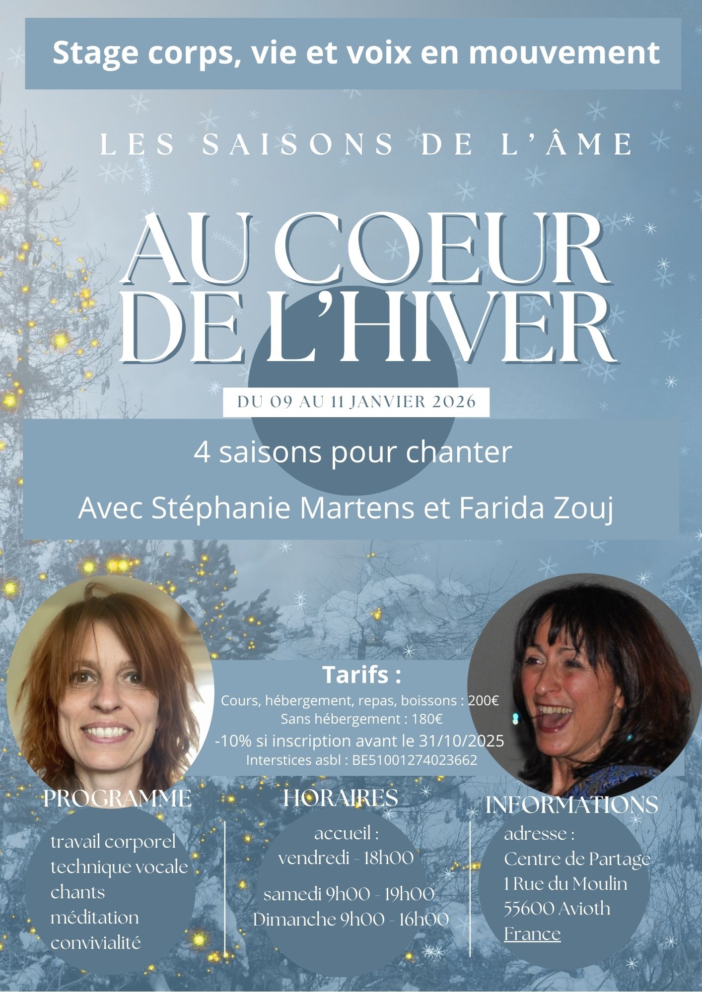 Affiche les saisons de l’ame hiver Affiche les saisons de l'ame hiver